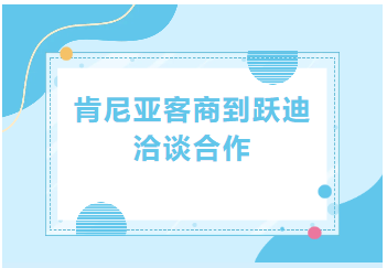 肯尼亚客商到跃迪洽谈合作